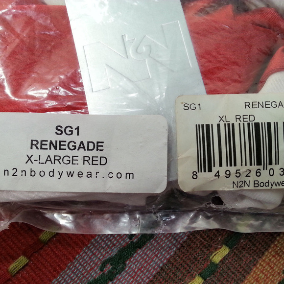 N2N Men's SG1 Red Renegade Swimsuit Bikini NEW - Picture 4 of 4